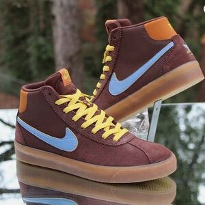 Nike SB Bruin High Prm Why So Sad Chocolate/Light Blue